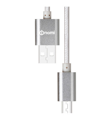 128668-Кабель-Nomi-DCM-10m-USB-micro-1м-срібний