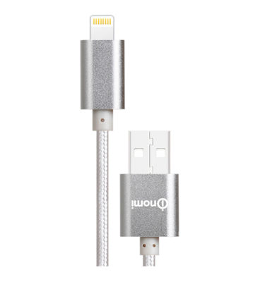 128666-Kabel-Nomi-DCM-10i-USB-Lightning-1m-sribnij