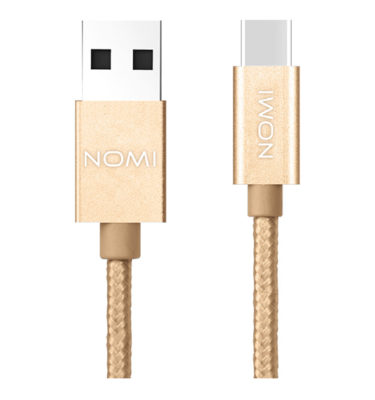 316192-Кабель-Nomi-DCM-10c-USB-Type-C-1м-золотий